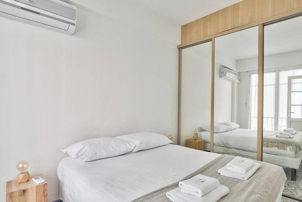 L29 Lenval Beach At 1Min Walk To Sea Front Ac Balcony นีซ ภายนอก รูปภาพ